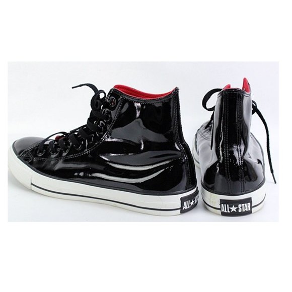 SOlD!! new Converse Patent Leather High Top Shoes - Picture 5 of 6